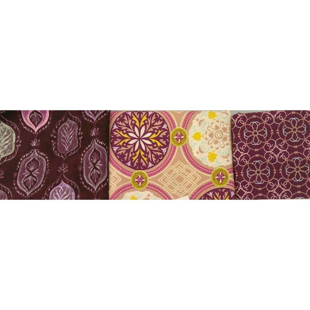Multiple Pieces of Purple Fabric * Material * Sewing * Quilting * F350 hh